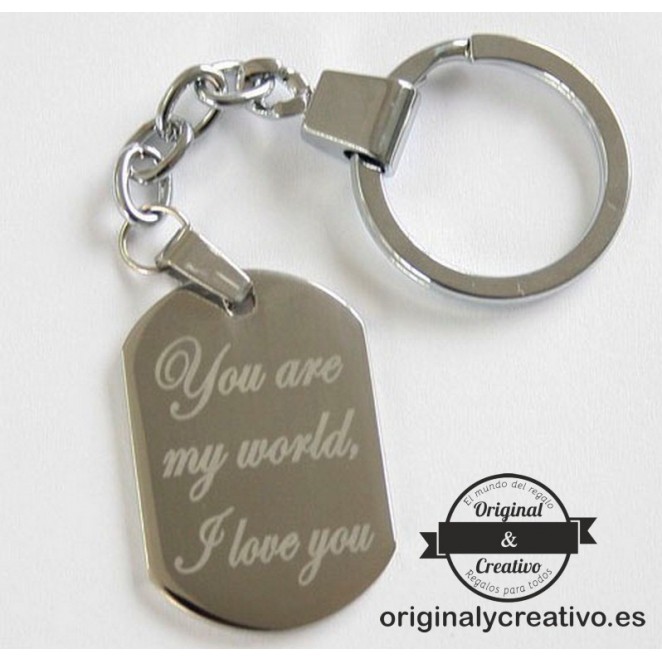 Llavero metal acero personalizado Llavero metal acero personalizado