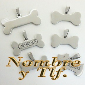 chapa identificativa hueso