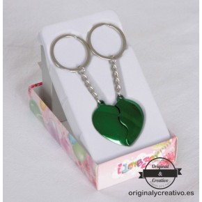 Llavero corazón partido Llavero corazón partido
