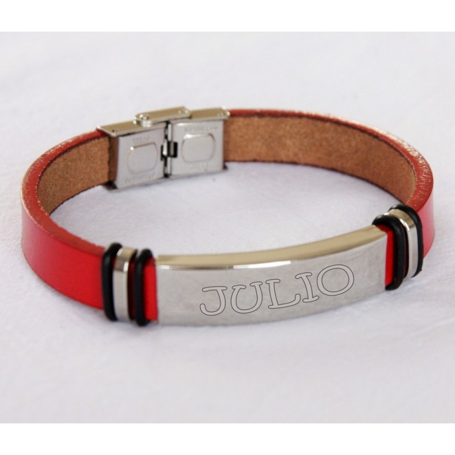 Pulsera piel con nombre Pulsera piel con nombre