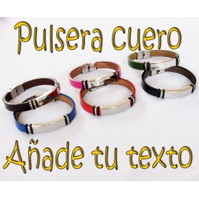 Pulsera piel con nombre Pulsera piel con nombre