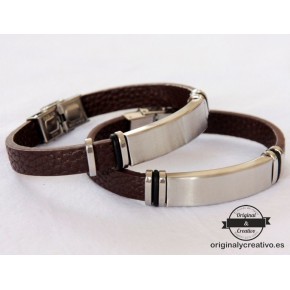 Pulsera piel con nombre Pulsera piel con nombre