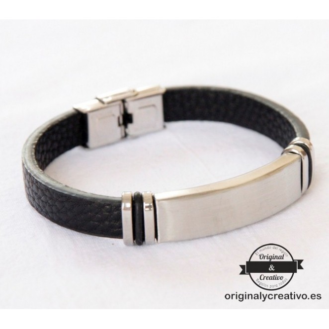 Pulsera piel con nombre Pulsera piel con nombre