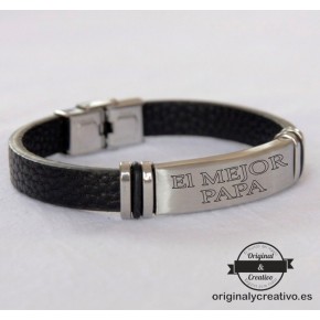 Pulsera piel con nombre Pulsera piel con nombre