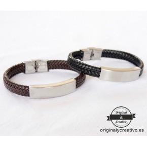 Pulsera piel con nombre Pulsera piel con nombre