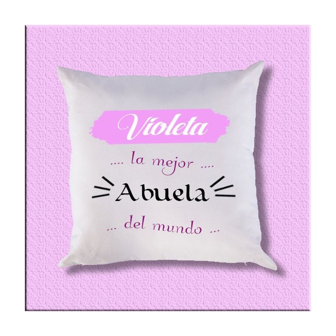 Cojín con texto personalizado Cojín con texto personalizado