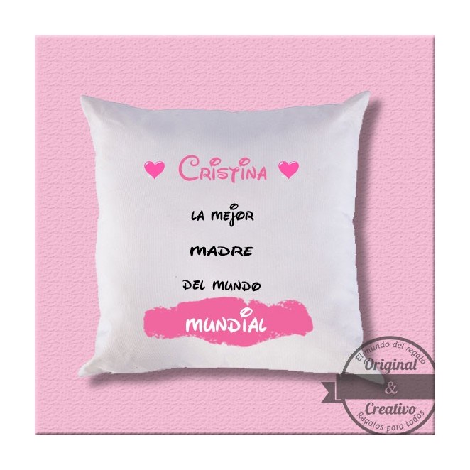 Cojín con texto personalizado Cojín con texto personalizado