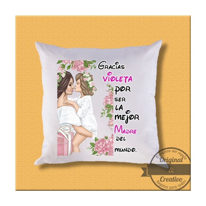Cojín con texto personalizado Cojín con texto personalizado