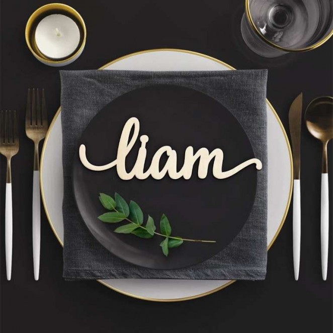 MarcaSitio madera boda grande MarcaSitio madera boda grande