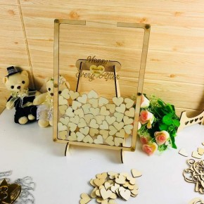 Libro de Invitados Corazones de Madera para Boda Libro de Invitados Corazones de Madera para Boda