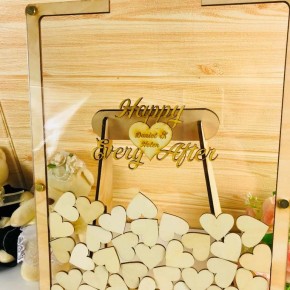 Libro de Invitados Corazones de Madera para Boda Libro de Invitados Corazones de Madera para Boda