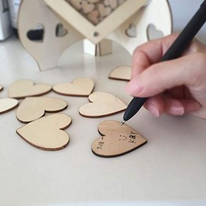 Libro de Invitados Corazones de Madera para Boda Libro de Invitados Corazones de Madera para Boda