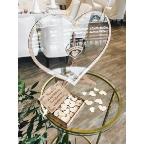 Libro de Invitados Corazones de Madera para Boda Libro de Invitados Corazones de Madera para Boda