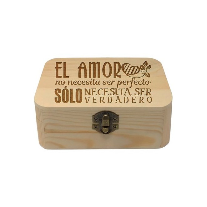 Caja para enamorados. Para parejas en madera.