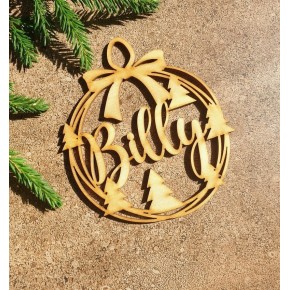 Bola navidad con nombre