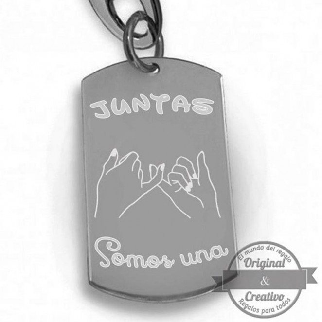 Llavero personalizado juntassomos una Llavero personalizado juntassomos una