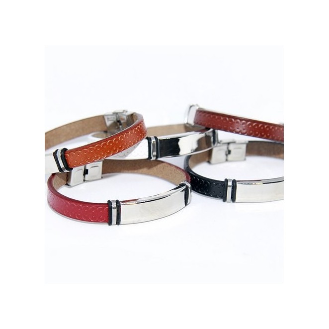 Pulsera piel personalizada Pulsera piel personalizada