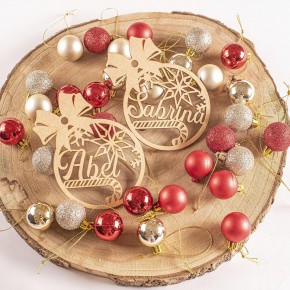 Bolas de Navidad de Madera Artesanal Hecha en España – Adorno Navideño Exclusivo para Decoración de Árboles - Decoración