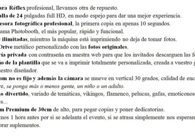 Resumen del servicio