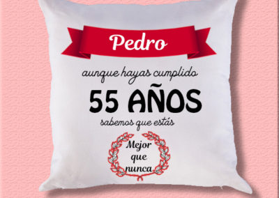 cojin aniversario personalizado original regalo