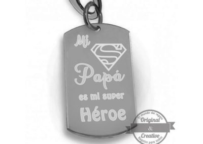 Llavero papá es un héroe